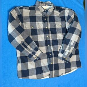 RedHead Sherpa Fleece Lined Flannel Button Down Shacket Mens‎ Sz 3XL